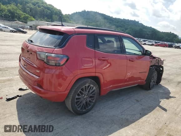2022 Jeep Compass (RED) Edition with VIN 3C4NJDCB2NT189557, listed as a Copart auction lot 63570875 with 52,286 mi miles and Salvage title. Bid and sale history available at DreamBid. Image 3.