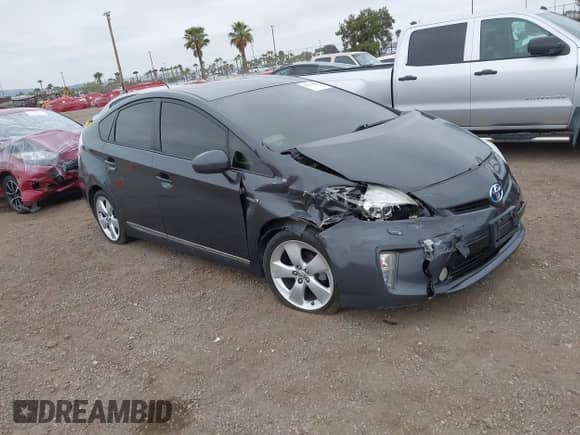 2012 Toyota Prius One with VIN JTDKN3DU4C1530205, listed as a IAAI auction lot 42174425 with 206,340 mi miles and . Bid and sale history available at DreamBid. Image 1.