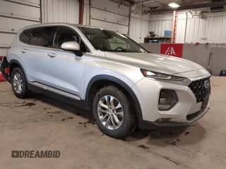 2019 Hyundai Santa Fe SEL with VIN 5NMS3CAD8KH001791, listed as a IAAI auction lot 43052246 with 98,066 mi miles and . Bid and sale history available at DreamBid. Image 1.