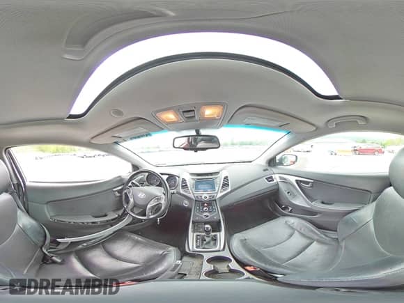 2014 Hyundai Elantra with VIN KMHDH6AH5EU023898, listed as a Copart auction lot 57201485 with 115,101 mi miles and Salvage title. Bid and sale history available at DreamBid. Image 14.