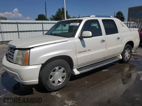 2002 Cadillac Escalade EXT with VIN 3GYEK63N62G352535, listed as a Copart auction lot 65949854 with 174,828 mi miles and Salvage title. Bid and sale history available at DreamBid. Image 1.
