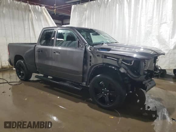 2024 Ram 1500 Big Horn with VIN 1C6RRFBG5RN156763, listed as a Copart auction lot 50502885 with 8,329 mi miles and Salvage title. Bid and sale history available at DreamBid. Image 4.