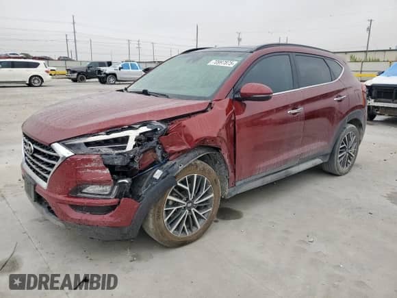 2020 Hyundai Tucson SEL with VIN KM8J33AL1LU270191, listed as a Copart auction lot 70997875 with 232,186 mi miles and Salvage title. Bid and sale history available at DreamBid. Image 1.
