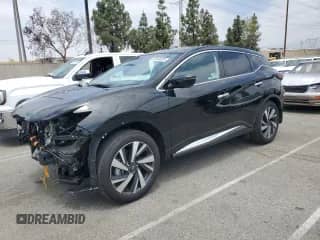 2024 Nissan Murano SL with VIN 5N1AZ2CJ1RC128345, listed as a Copart auction lot 59569525 with 1,728 mi miles and Salvage title. Bid and sale history available at DreamBid. Image 1.