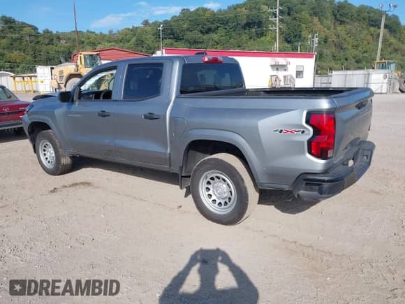2024 Chevrolet Colorado 4WD Work Truck with VIN 1GCGTBEC0R1237826, listed as a IAAI auction lot 43046838 with 19,550 mi miles and . Bid and sale history available at DreamBid. Image 3.