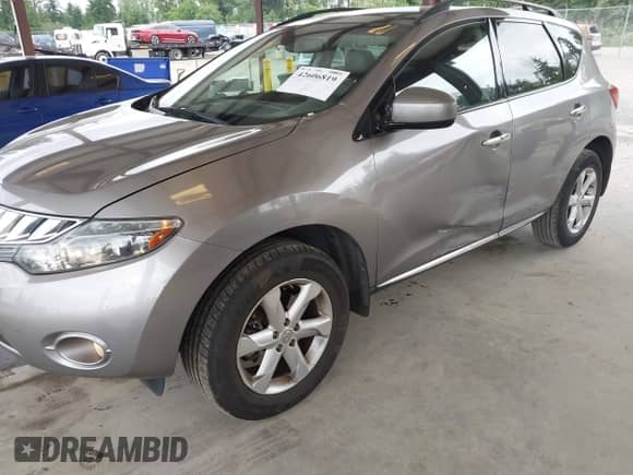 2009 Nissan Murano S with VIN JN8AZ18W99W158814, listed as a IAAI auction lot 42606819 with 99,706 mi miles and . Bid and sale history available at DreamBid. Image 6.