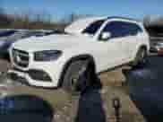 2023 Mercedes-Benz GLS 450 with VIN 4JGFF5KE3PA952411, listed as a Copart auction lot 88307185 with 57,750 mi miles and Salvage title. Bid and sale history available at DreamBid. Image 1.