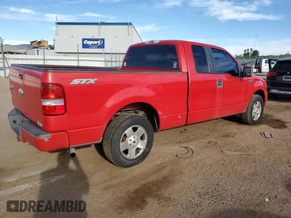 2007 Ford F-150 STX with VIN 1FTRX12W87KD46533, listed as a Copart auction lot 84247045 with 125,004 mi miles and Salvage title. Bid and sale history available at DreamBid. Image 3.