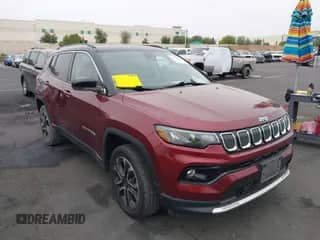 2022 Jeep Compass High Altitude with VIN 3C4NJDCB8NT161598, listed as a IAAI auction lot 42433009 with 104,854 mi miles and . Bid and sale history available at DreamBid. Image 1.