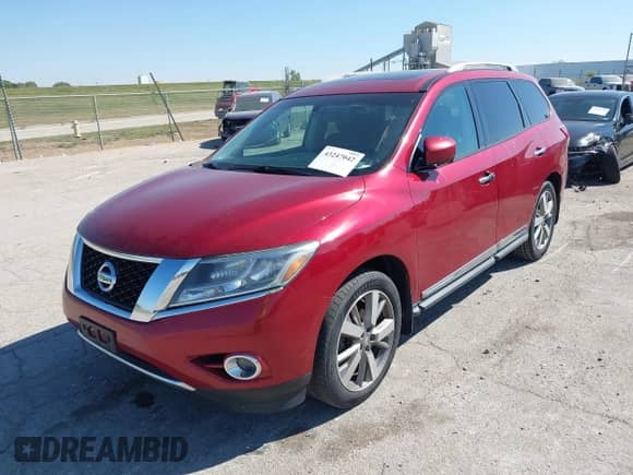 2015 Nissan Pathfinder Platinum with VIN 5N1AR2MM7FC704573, listed as a IAAI auction lot 43247042 with 100,433 mi miles and . Bid and sale history available at DreamBid. Image 17.
