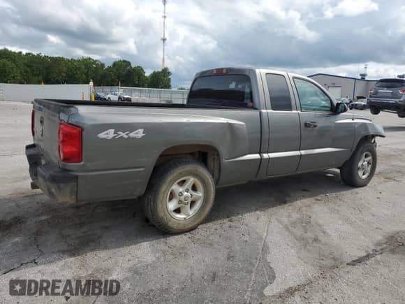 2005 Dodge Dakota ST with VIN 1D7HW22K15S177654, listed as a Copart auction lot 61034605 with 241,817 mi miles and Salvage title. Bid and sale history available at DreamBid. Image 3.