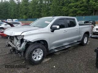 2019 Chevrolet Silverado 1500 LT with VIN 3GCPYDEK2KG127369, listed as a Copart auction lot 61191375 with 83,095 mi miles and Salvage title. Bid and sale history available at DreamBid. Image 1.