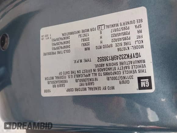 2009 Cadillac Escalade z VIN 1GYFK23249R136552, wystawiony jako IAAI lot #42055626 z przebiegiem 196 234 mil mil oraz . Historia ofert i sprzedaży dostępna na DreamBid. Obrazek 9.