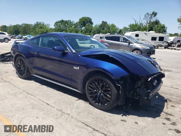 2019 Ford Mustang GT z VIN 1FA6P8CF4K5134669, wystawiony jako Copart lot #57174275 z przebiegiem 50 375 mil mil oraz Szkoda całkowita • Salvage title. Historia ofert i sprzedaży dostępna na DreamBid. Obrazek 4.