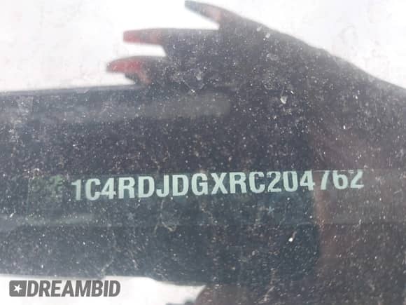2024 Dodge Durango GT Plus with VIN 1C4RDJDGXRC204762, listed as a IAAI auction lot 43563536 with 42,280 mi miles and . Bid and sale history available at DreamBid. Image 9.
