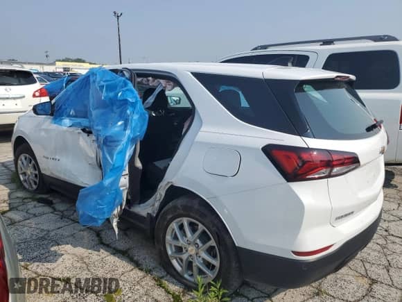 2024 Chevrolet Equinox LS z VIN 3GNAXSEG8RL175086, wystawiony jako Copart lot #58002185 z przebiegiem Nie podano mil oraz Szkoda całkowita • Salvage title. Historia ofert i sprzedaży dostępna na DreamBid. Obrazek 2.