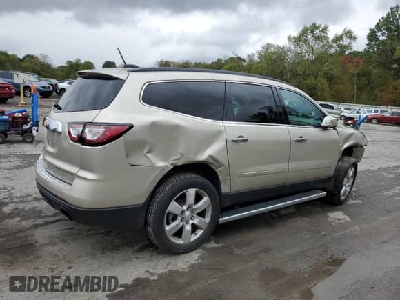2016 Chevrolet Traverse LTZ with VIN 1GNKRJKD9GJ291033, listed as a Copart auction lot 81461315 with 85,574 mi miles and Salvage title. Bid and sale history available at DreamBid. Image 3.