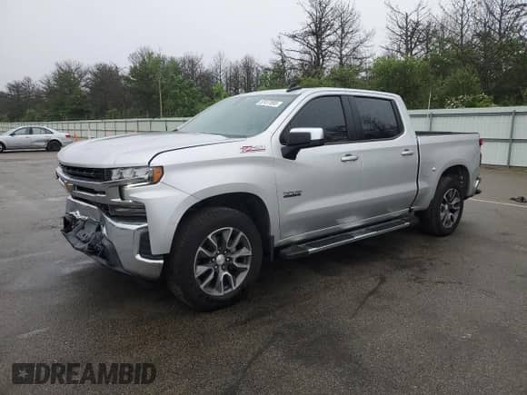 2022 Chevrolet Silverado 1500 LT with VIN 3GCUYDEDXNG129749, listed as a Copart auction lot 57417695 with 44,490 mi miles and Salvage title. Bid and sale history available at DreamBid. Image 1.