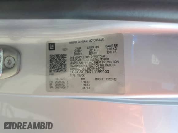 2020 Chevrolet Colorado 2WD LT z VIN 1GCGSCEN7L1199903, wystawiony jako Copart lot #68960325 z przebiegiem 108 938 mil mil oraz Szkoda całkowita • Salvage title. Historia ofert i sprzedaży dostępna na DreamBid. Obrazek 12.