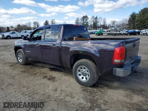 2008 GMC Sierra 1500 SL with VIN 2GTEK13C181332766, listed as a Copart auction lot 47301565 with 191,821 mi miles and Salvage title. Bid and sale history available at DreamBid. Image 2.