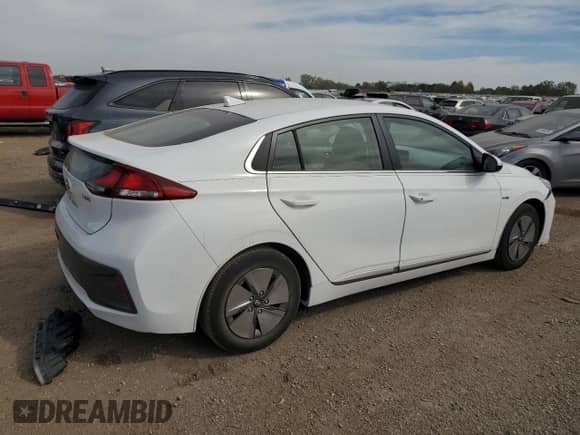 2020 Hyundai Ioniq SE with VIN KMHC75LC0LU213910, listed as a Copart auction lot 81937195 with 76,811 mi miles and Salvage title. Bid and sale history available at DreamBid. Image 3.