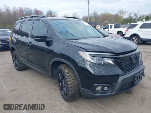 2019 Honda Passport EX-L with VIN 5FNYF8H5XKB024116, listed as a IAAI auction lot 42055543 with 68,641 mi miles and . Bid and sale history available at DreamBid. Image 1.