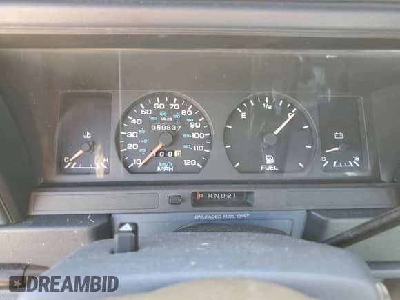 1993 Dodge Spirit with VIN 1B3XA46K0PF638477, listed as a Copart auction lot 75710534 with 50,637 mi miles and Salvage title. Bid and sale history available at DreamBid. Image 9.
