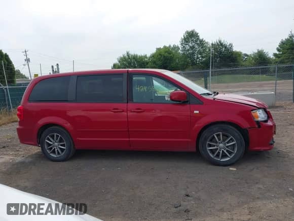 2014 Dodge Grand Caravan SE with VIN 2C4RDGBG9ER194233, listed as a IAAI auction lot 42858601 with 121,650 mi miles and . Bid and sale history available at DreamBid. Image 13.