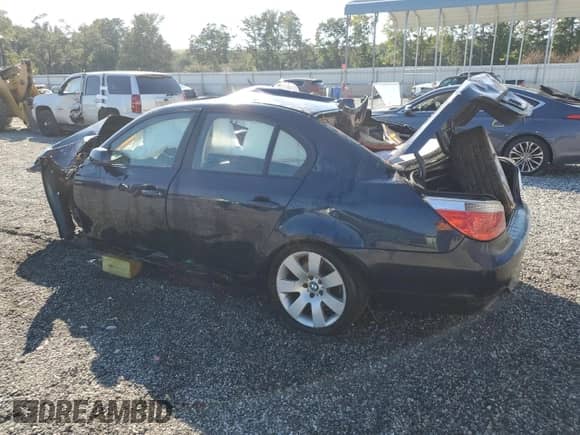 2004 BMW 5 Series 530i with VIN WBANA73554B047809, listed as a Copart auction lot 80371415 with Not provided miles and Salvage title. Bid and sale history available at DreamBid. Image 2.