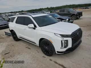 2024 Hyundai Palisade Calligraphy с VIN KM8R7DGE9RU707031, выставлен на аукционе Copart как лот 71219015 с пробегом 34 811 миль миль и Списание • Salvage title. История ставок и продаж доступна на DreamBid. Изображение 4.