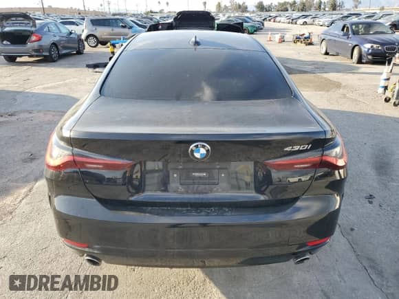 2021 BMW 4 Series 430i z VIN WBA53AP01MCF83076, wystawiony jako Copart lot #44399555 z przebiegiem 51 039 mil mil oraz Szkoda całkowita • Salvage title. Historia ofert i sprzedaży dostępna na DreamBid. Obrazek 6.