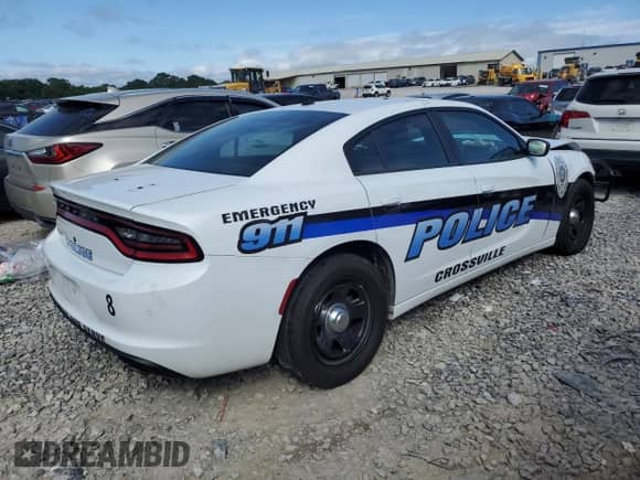 2023 Dodge Charger Police z VIN 2C3CDXAT7PH588637, wystawiony jako Copart lot #61242105 z przebiegiem 17 271 mil mil oraz Szkoda całkowita • Salvage title. Historia ofert i sprzedaży dostępna na DreamBid. Obrazek 3.