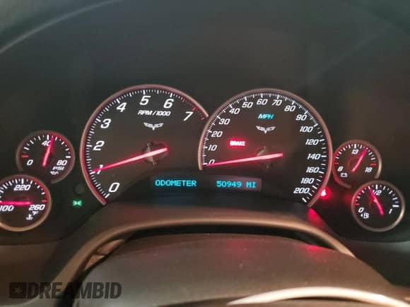 2011 Chevrolet Corvette 1LT with VIN 1G1YA2DW3B5103146, listed as a Copart auction lot 83588664 with 50,949 mi miles and Salvage title. Bid and sale history available at DreamBid. Image 9.