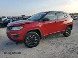 2021 Jeep Compass Trailhawk with VIN 3C4NJDDB8MT511759, listed as a Copart auction lot 89891835 with 73,360 mi miles and Salvage title. Bid and sale history available at DreamBid. Image 1.