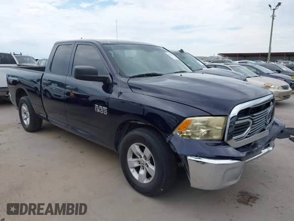 2018 Ram 1500 Tradesman z VIN 1C6RR6FG2JS299721, wystawiony jako IAAI lot #42905145 z przebiegiem 75 068 mil mil oraz . Historia ofert i sprzedaży dostępna na DreamBid. Obrazek 1.
