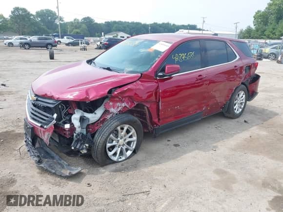 2020 Chevrolet Equinox LT z VIN 2GNAXUEV1L6180975, wystawiony jako IAAI lot #42895685 z przebiegiem 30 320 mil mil oraz . Historia ofert i sprzedaży dostępna na DreamBid. Obrazek 2.