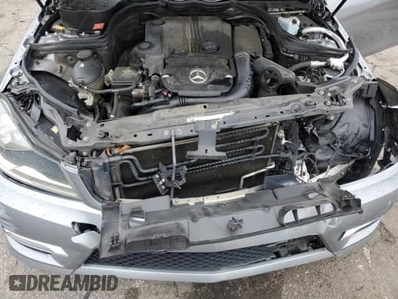 2014 Mercedes-Benz C 250 with VIN WDDGJ4HB9EG195786, listed as a Copart auction lot 57779475 with Not provided miles and Salvage title. Bid and sale history available at DreamBid. Image 11.