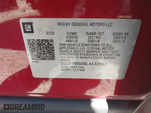 2020 Chevrolet Bolt EV LT с VIN 1G1FY6S06L4132561, выставлен на аукционе IAAI как лот 43035298 с пробегом 35 442 миль миль и . История ставок и продаж доступна на DreamBid. Изображение 9.