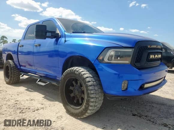 2015 Ram 1500 Express with VIN 1C6RR6KT3FS676048, listed as a Copart auction lot 66008255 with 127,457 mi miles and Salvage title. Bid and sale history available at DreamBid. Image 4.