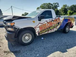 2022 Chevrolet Silverado 1500 Work Truck with VIN 3GCNWAEK0NG218141, listed as a Copart auction lot 62639165 with 81,971 mi miles and Salvage title. Bid and sale history available at DreamBid. Image 1.