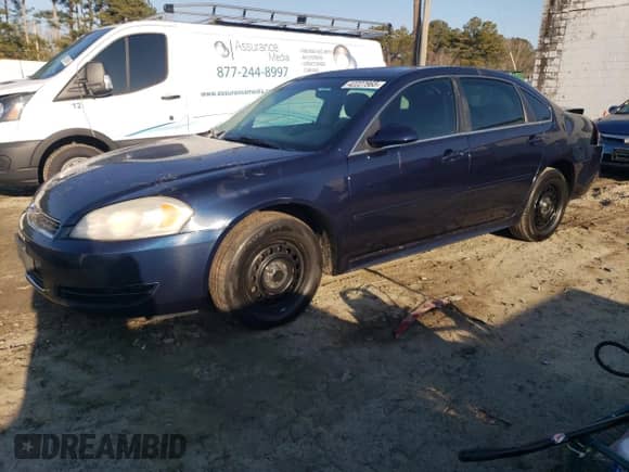 2010 Chevrolet Impala Police Police with VIN 2G1WD5EM1A1259652, listed as a Copart auction lot 42227965 with 128,396 mi miles and Salvage title. Bid and sale history available at DreamBid. Image 1.