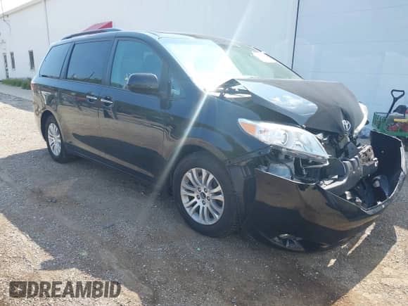 2016 Toyota Sienna XLE with VIN 5TDYK3DC4GS691172, listed as a IAAI auction lot 42705214 with 151,985 mi miles and . Bid and sale history available at DreamBid. Image 1.