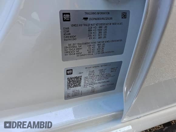 2024 Chevrolet Silverado 1500 RST с VIN 1GCPADED7RZ325185, выставлен на аукционе Copart как лот 53575875 с пробегом 6 763 миль миль и Чистый • Clean title. История ставок и продаж доступна на DreamBid. Изображение 12.