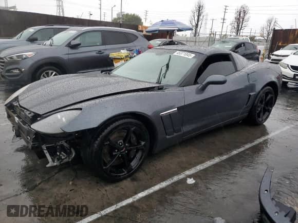 2013 Chevrolet Corvette Grand Sport 3LT with VIN 1G1YW2DW1D5107474, listed as a Copart auction lot 45371045 with 71,367 mi miles and Salvage title. Bid and sale history available at DreamBid. Image 1.