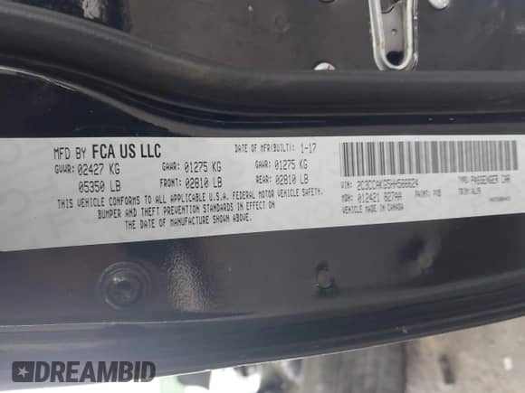 2017 Chrysler 300 C с VIN 2C3CCAKG5HH566624, выставлен на аукционе IAAI как лот 41887332 с пробегом 102 001 миль миль и . История ставок и продаж доступна на DreamBid. Изображение 9.