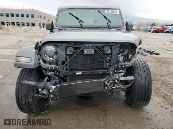 2023 Jeep Wrangler Sahara Altitude with VIN 1C4HJXEG5PW507949, listed as a Copart auction lot 83858664 with 19,967 mi miles and Salvage title. Bid and sale history available at DreamBid. Image 5.