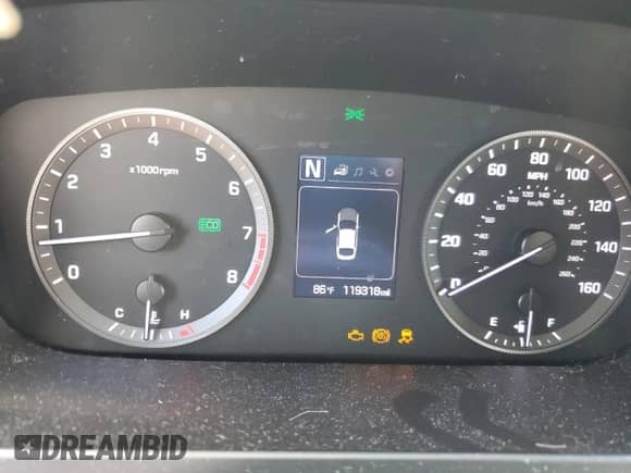 2015 Hyundai Sonata SE with VIN 5NPE24AF2FH234694, listed as a Copart auction lot 81917625 with 119,318 mi miles and Salvage title. Bid and sale history available at DreamBid. Image 9.