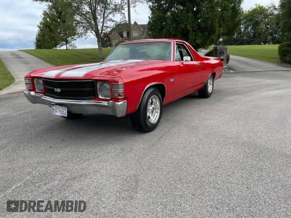 1971 Chevrolet El Camino с VIN 136801L138185, выставлен на аукционе Copart как лот 71132715 с пробегом 41 834 миль миль и Чистый • Clean title. История ставок и продаж доступна на DreamBid. Изображение 2.