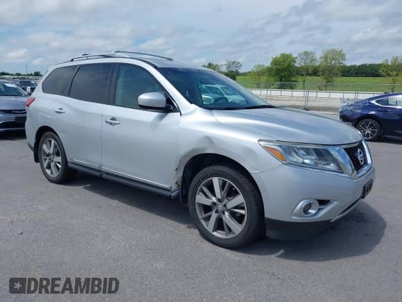 2013 Nissan Pathfinder SL with VIN 5N1AR2MM6DC644881, listed as a IAAI auction lot 42925206 with 132,240 mi miles and . Bid and sale history available at DreamBid. Image 1.