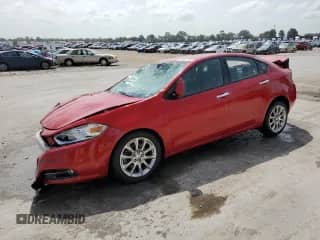 2016 Dodge Dart SXT Sport Blacktop with VIN 1C3CDFFA5GD819291, listed as a Copart auction lot 65528744 with 185,036 mi miles and Salvage title. Bid and sale history available at DreamBid. Image 1.
